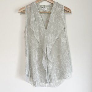 Babaton | 100% Silk | Sleeveless Print Top | XS